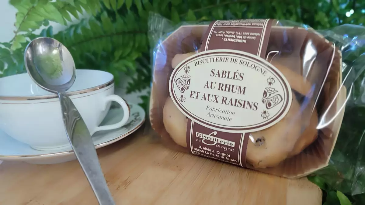 Sablés au rhum et aux raisins