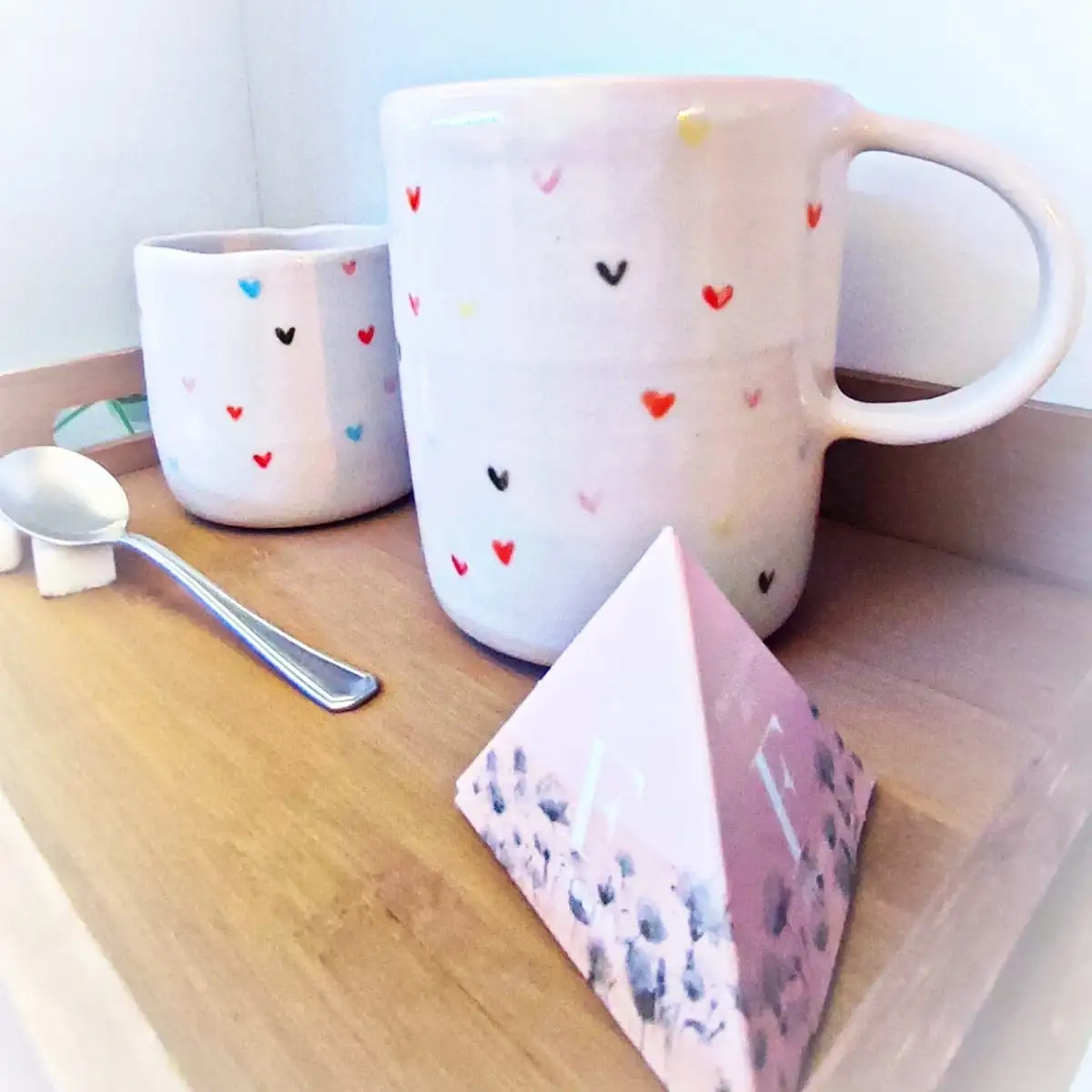 Tasse en grès Collection "Cœur Tendre"