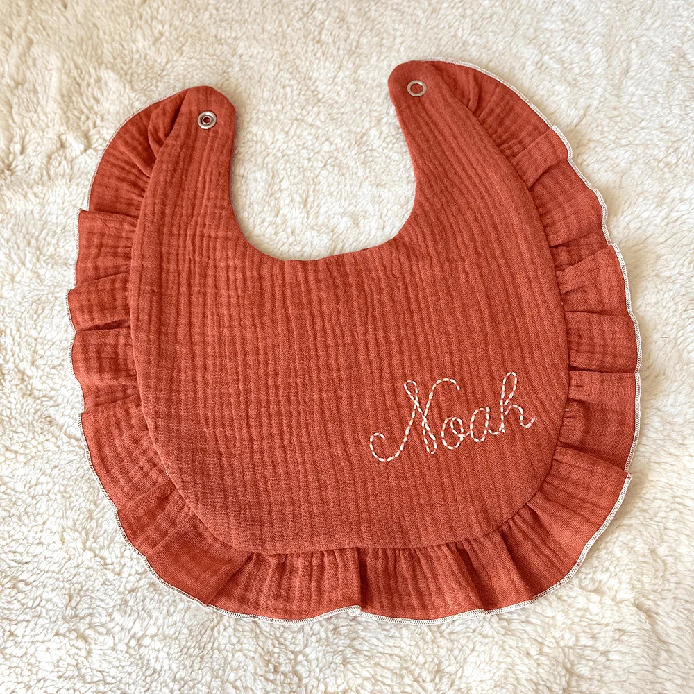 Bavoirs à fronces en coton Bio