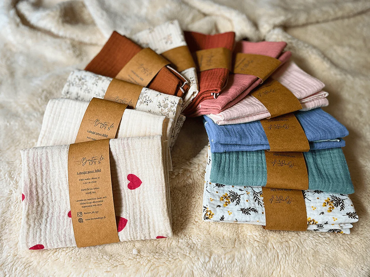 Lange en double gaze Bio