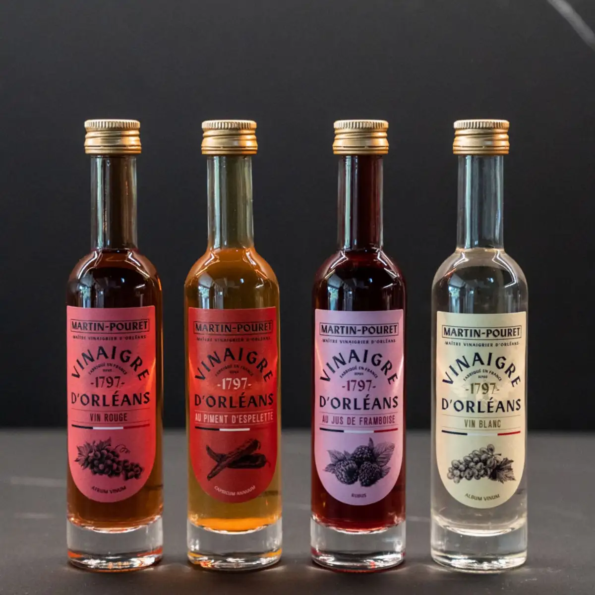 Coffret découverte vinaigres 4x10cl - Maison Martin-Pouret, Orléans