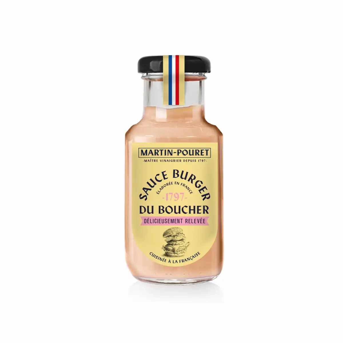 Sauce Burger du Boucher 250 gr - Gourmande aux 3 Condiments – Maison Martin-Pouret | Recette Artisanale Française