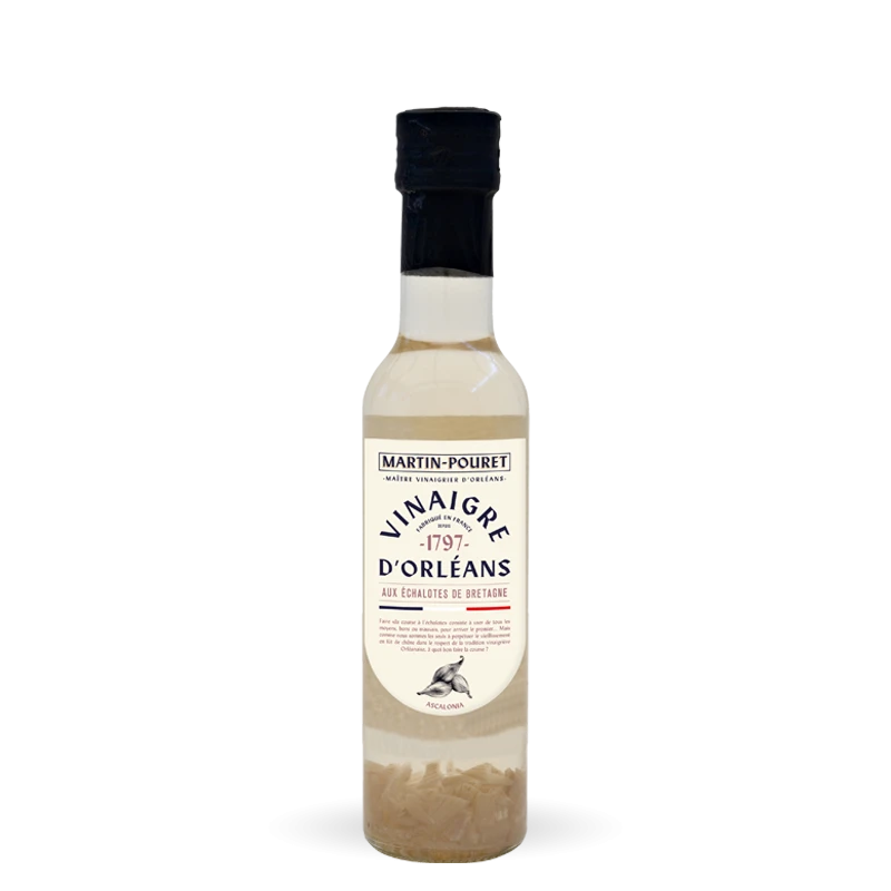 Vinaigre de Vin Blanc à l’Échalote 25cl – Martin-Pouret | Vieilli en Fût de Chêne