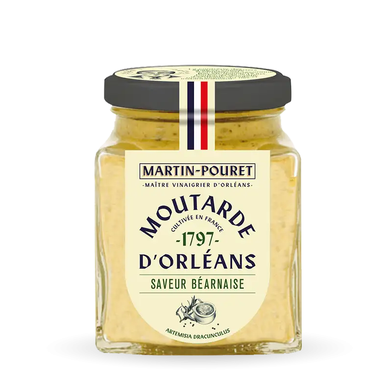 Moutarde d’Orléans Échalote & Estragon 95 gr – Maison Martin-Pouret | Recette Artisanale