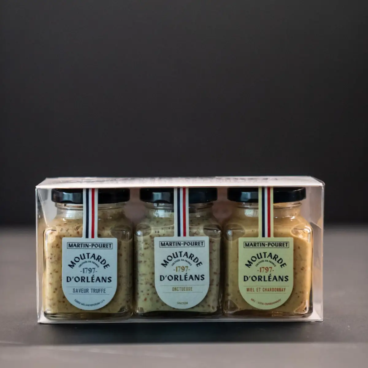 Coffret découverte moutardes 3x95g - MARTIN POURET