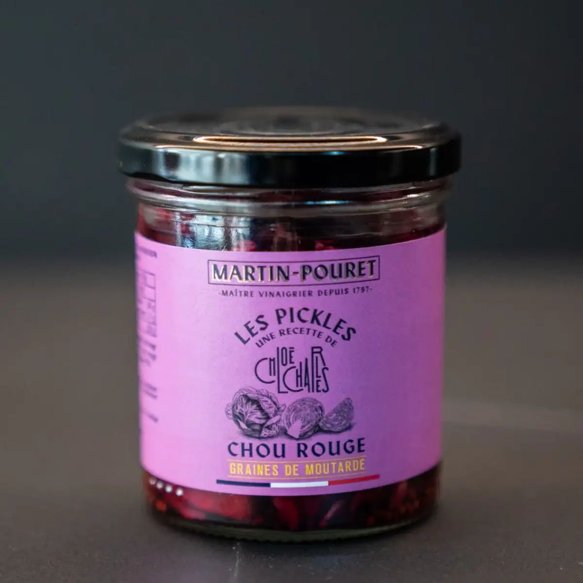 Pickles chou rouge et graines de moutarde 60g