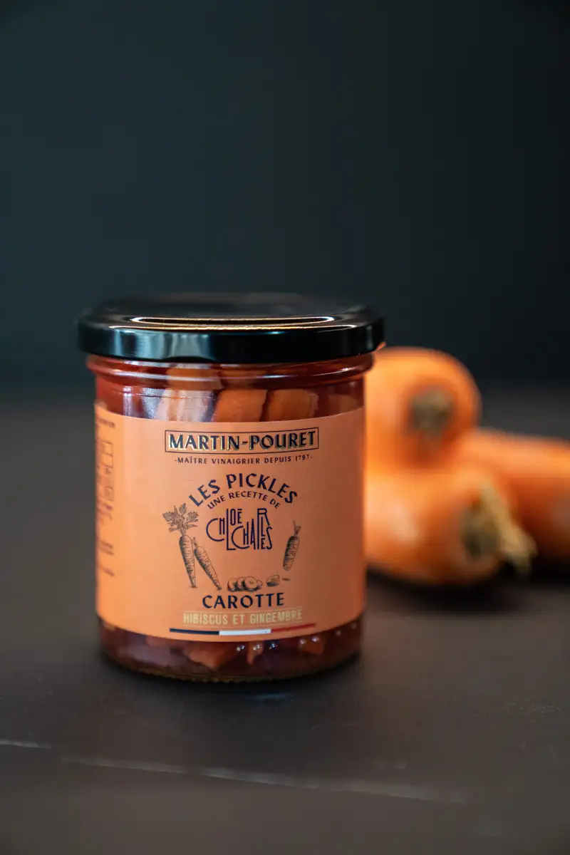 Pickles carottes hibiscus et gingembre 90g