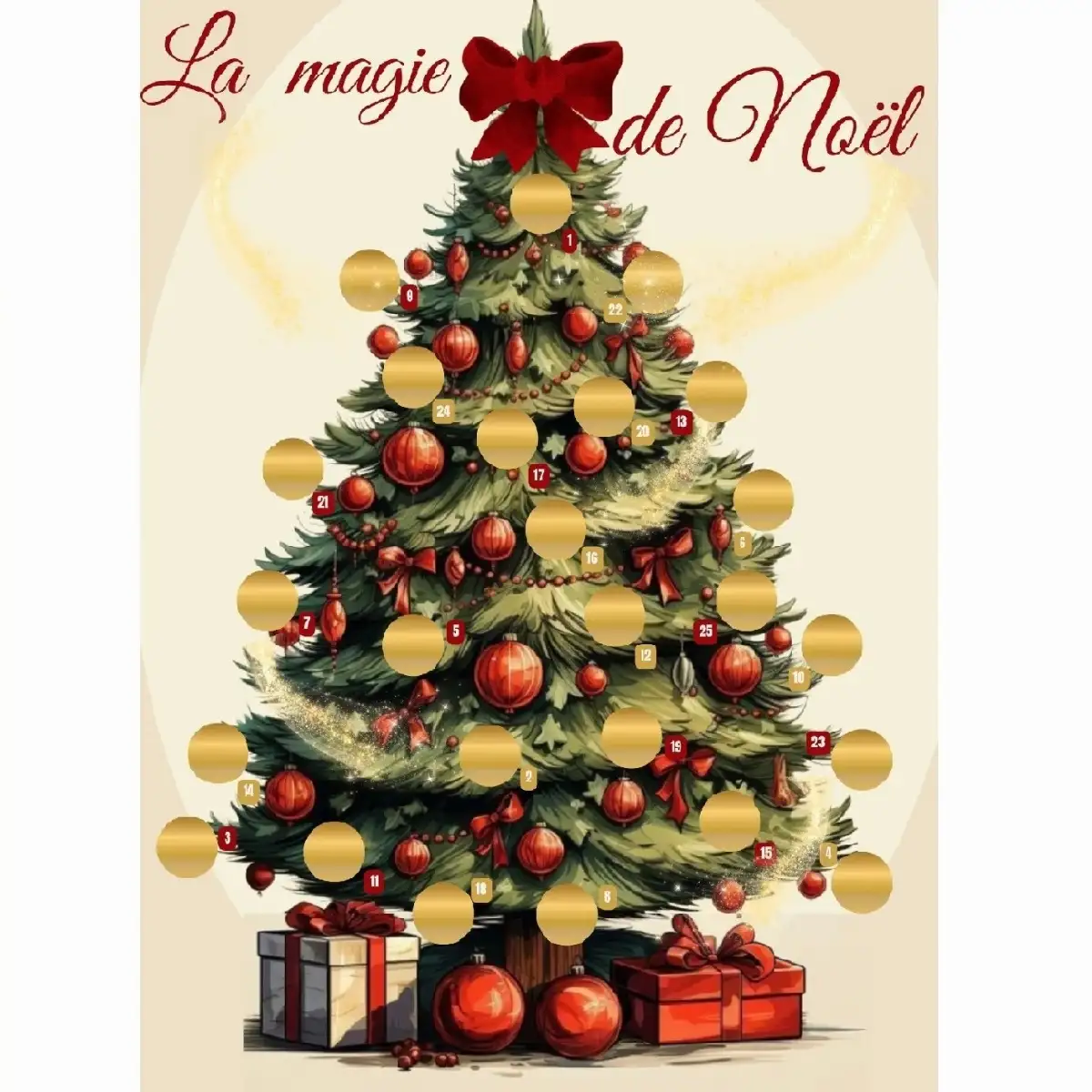 Calendrier de l'avent à gratter – Chic et Authentique