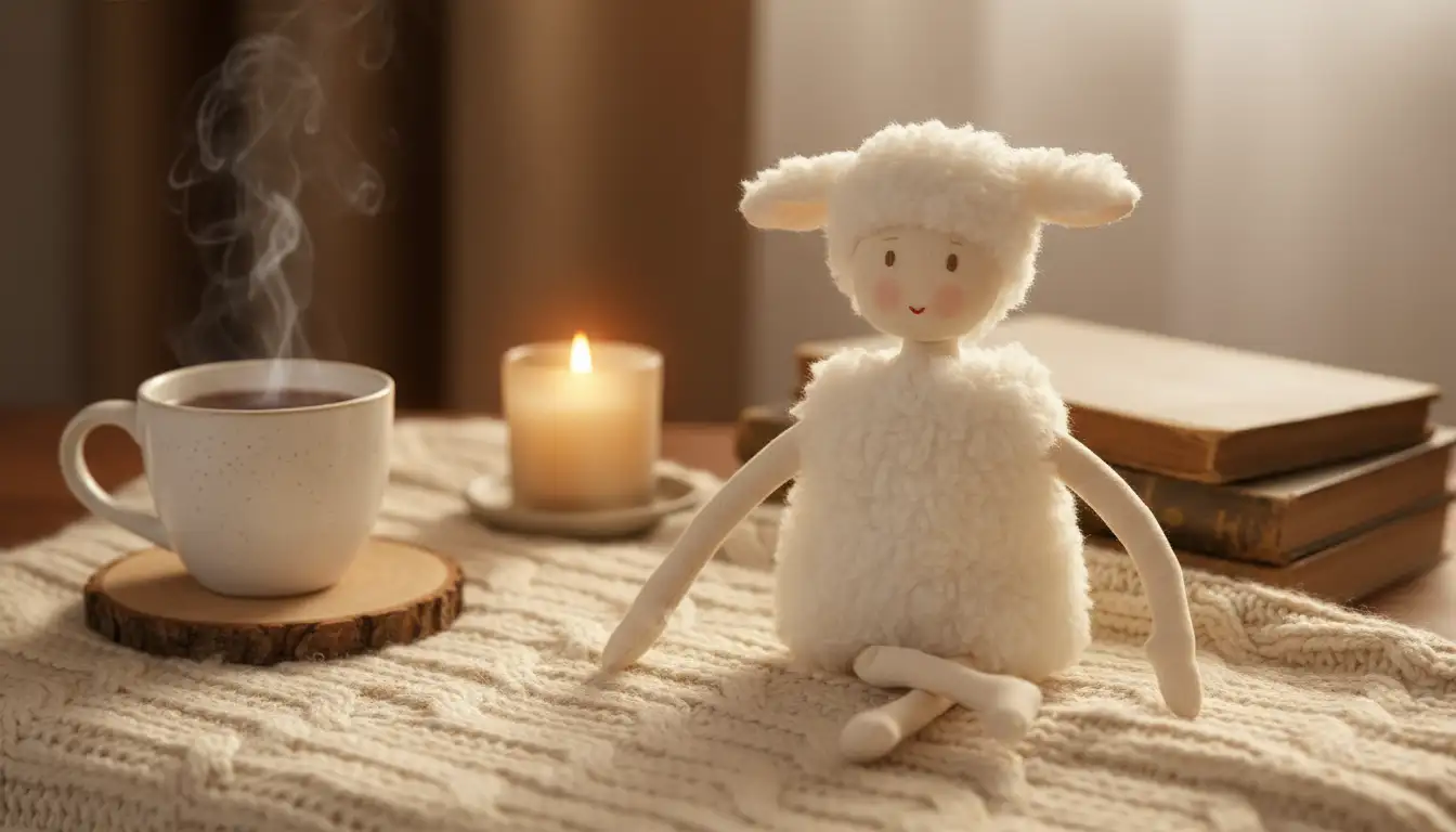 Magnifique poupée de chiffon - AIME LE BERGER - Fait Main par Poule Rousse et dame Tartine