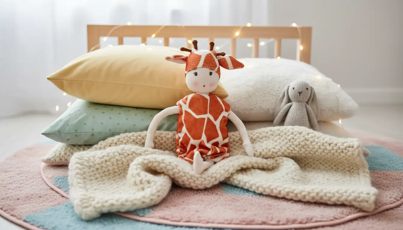 Magnifique poupée de chiffon - SIMON LE GIRAFON - Fait Main par Poule Rousse et dame Tartine