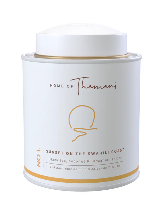 Thé Noir Sunset on the Swahili Coast - une version réinventée du Chaï  épicé : Thé noir Kényan, noix de coco & épices