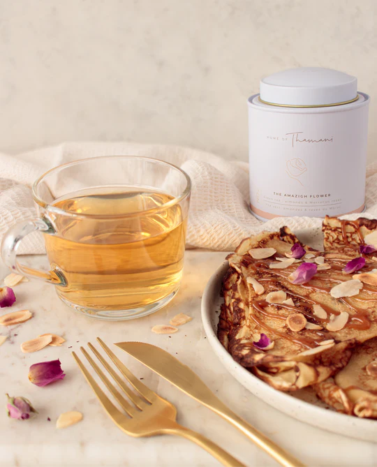 Thé Vert Amazigh Flower - Thé vert Kényan, amande, roses du Maroc