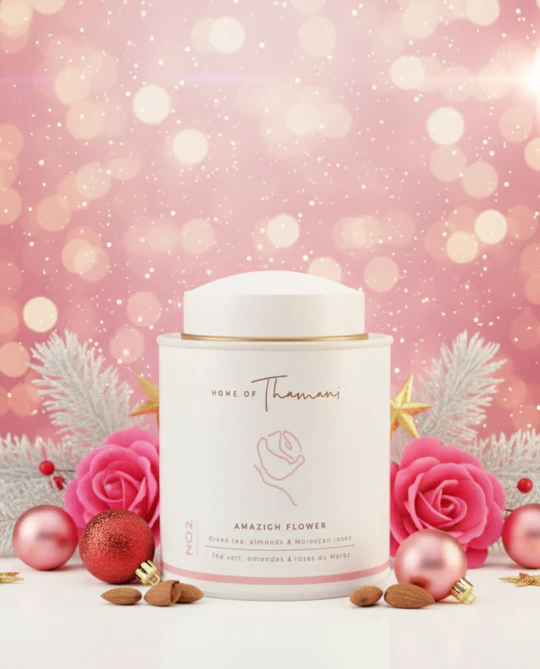 Thé Vert Amazigh Flower - Thé vert Kényan, amande, roses du Maroc