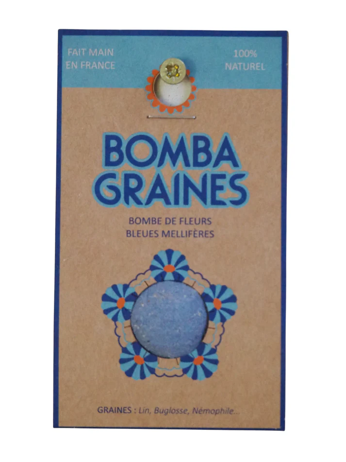 BOMBA GRAINES Pack de 1 - Bombes de fleurs mellifères - Nina BoutiK