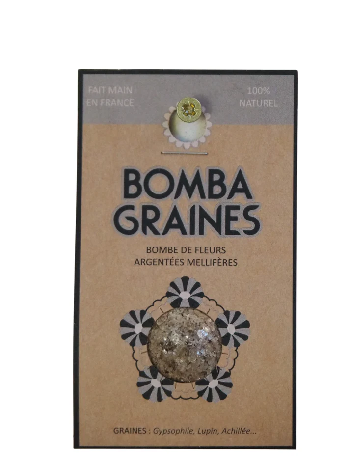 BOMBA GRAINES Pack de 1 - Bombes de fleurs mellifères - Nina BoutiK