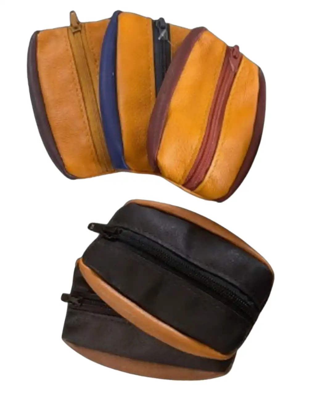 Porte Monnaie simple Bicolore Cuir Vachette - Nina Boutik