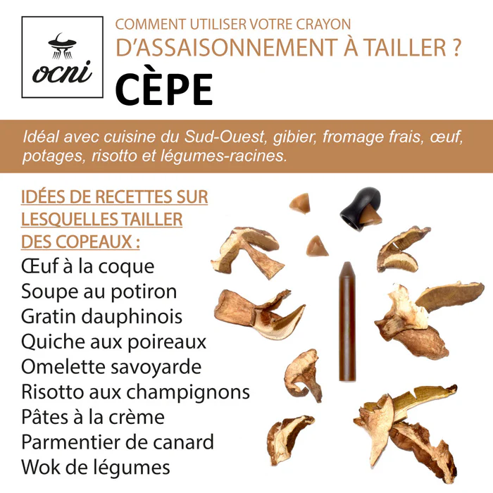 COFFRET FESTIN FESTIF | 3 crayons : Basilic (BIO) + Truffe noire + Cèpe