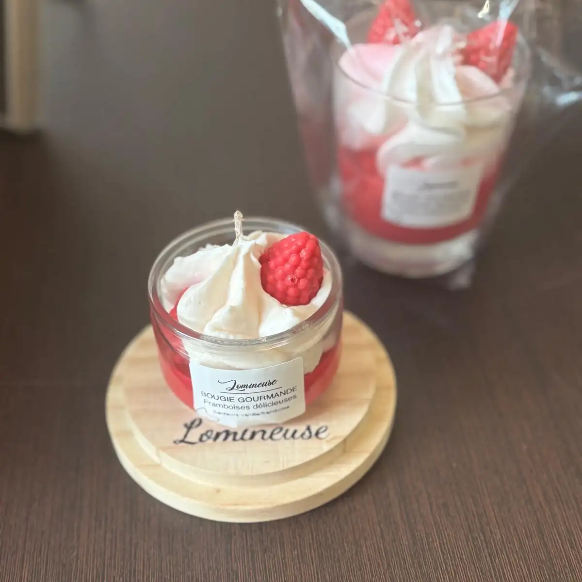 Bougie Gourmande Framboises délicieuse - Nina Boutik