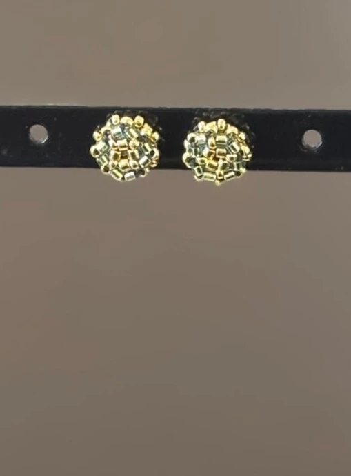 Puces d'Oreilles - Sakura Argentée & Dorée - Nina Boutik