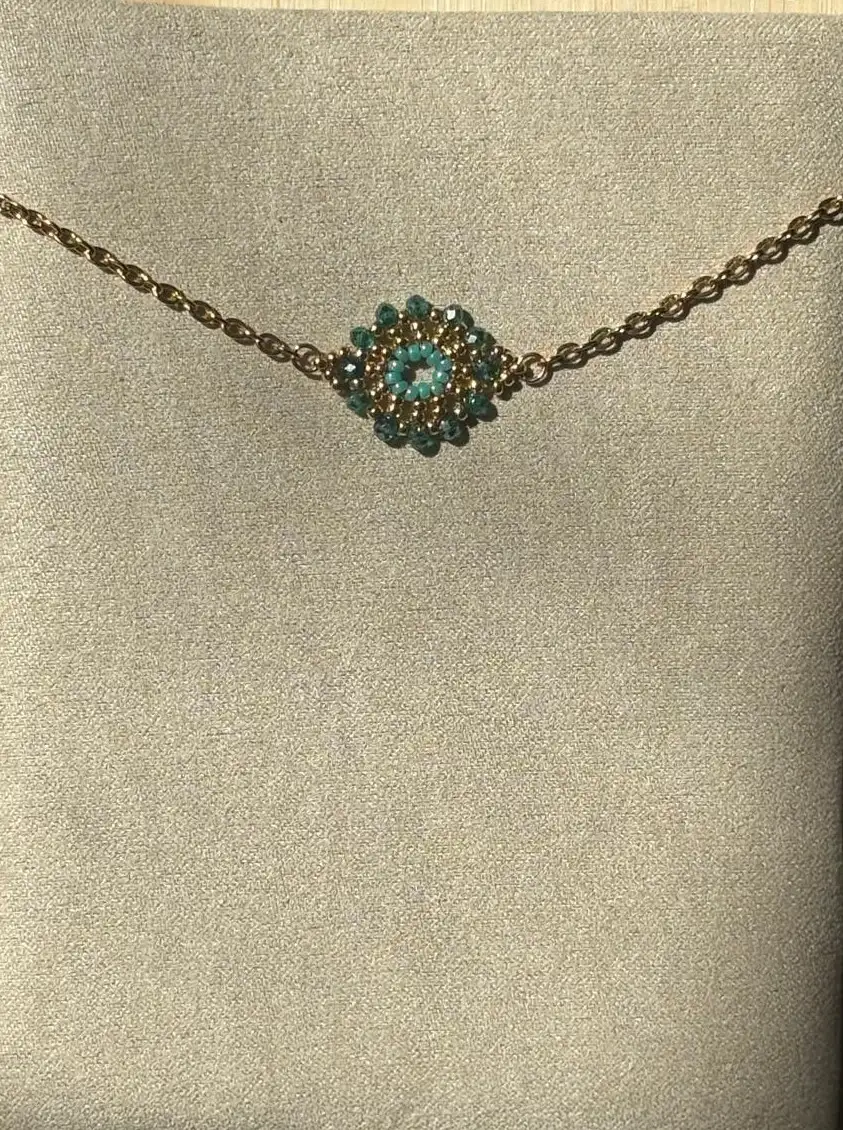 Bracelet - Ferry Wheels Turquoise & Doré - Nina Boutik