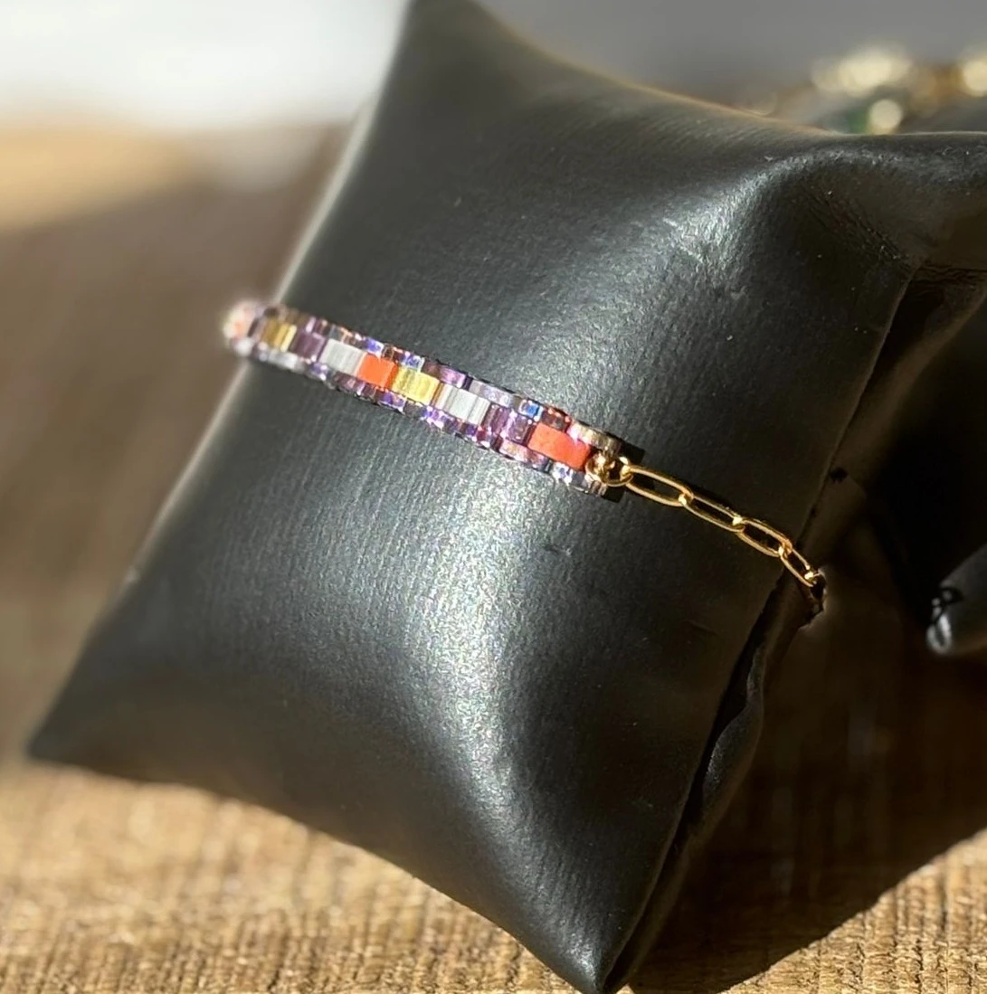 Bracelet - Tila Chain Multicolore & Doré
