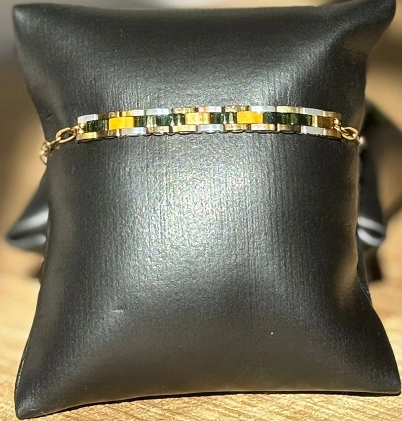 Bracelet - Tila Chain Argenté, Métal Foncé & Doré