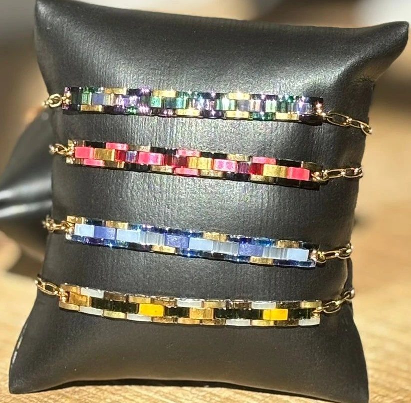 Bracelet - Tila Chain Argenté, Métal Foncé & Doré