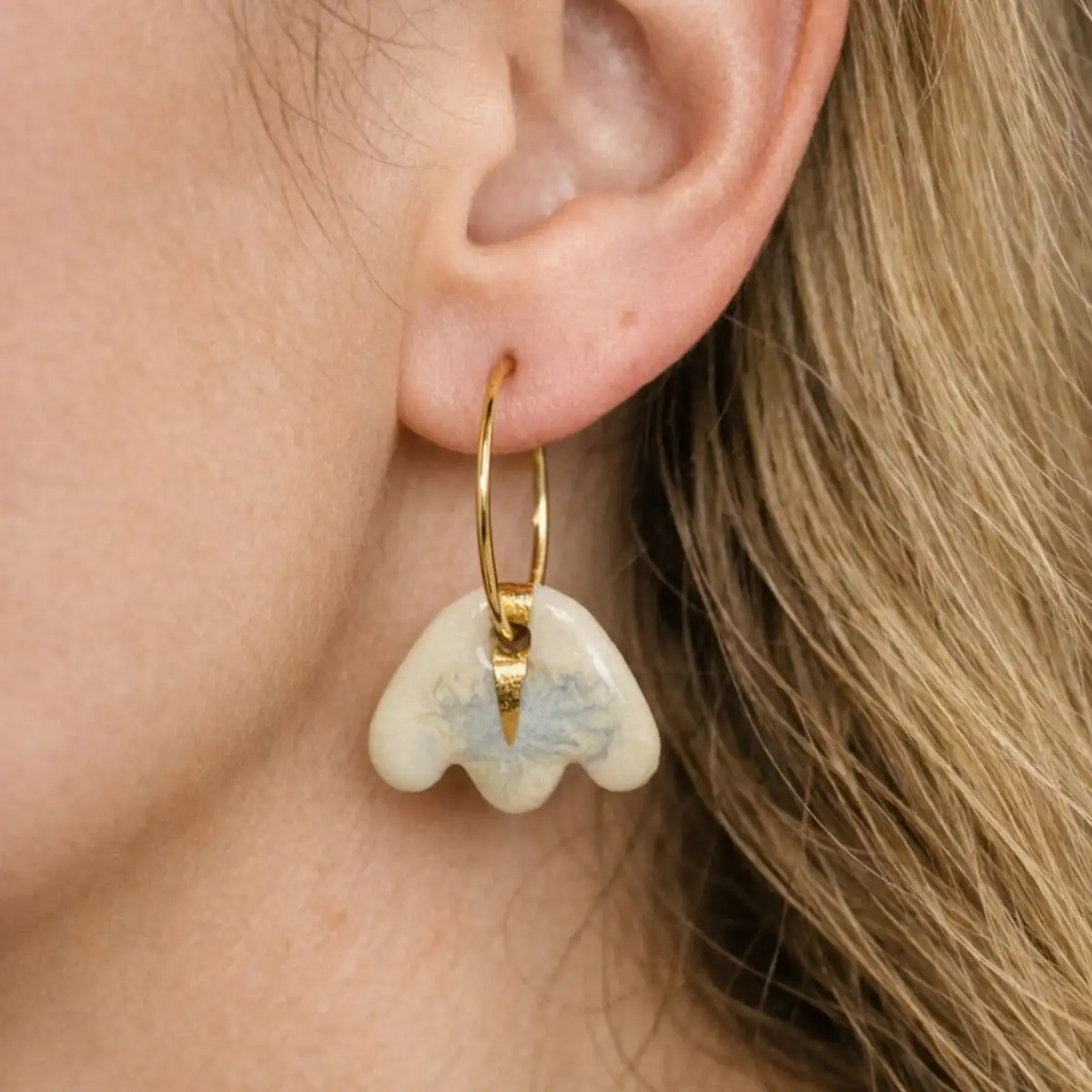 Tulipes - Céramique Doré à l'Or Fin