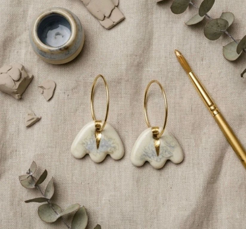 Tulipes - Céramique Doré à l'Or Fin