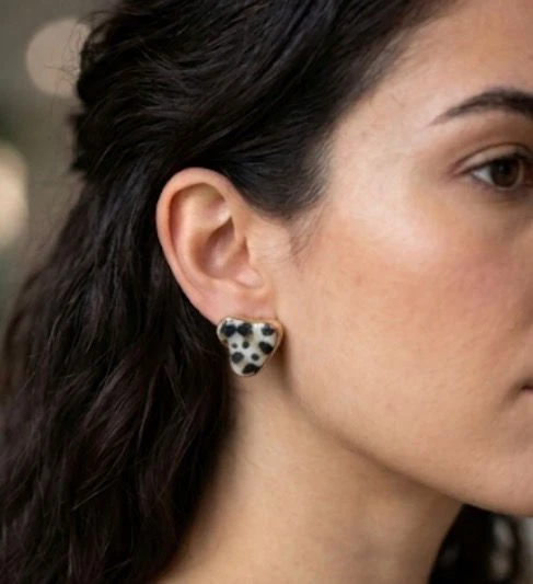 Léopard - Céramique Doré à l'Or Fin