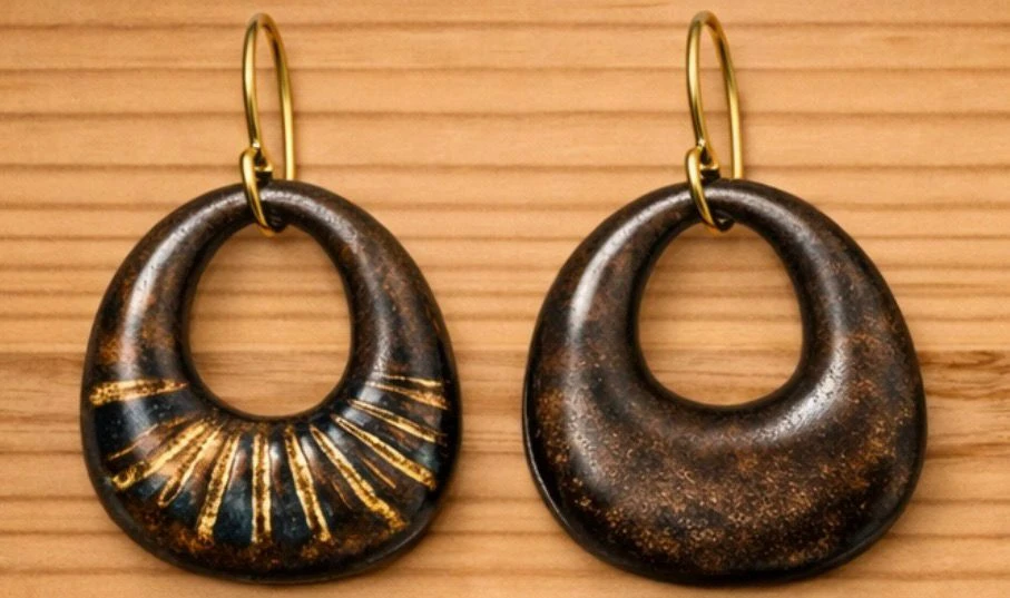 Aztèque - Céramique Doré à l'Or Fin