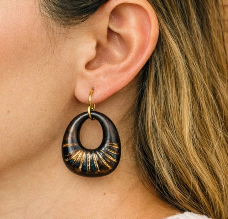 Aztèque - Céramique Doré à l'Or Fin