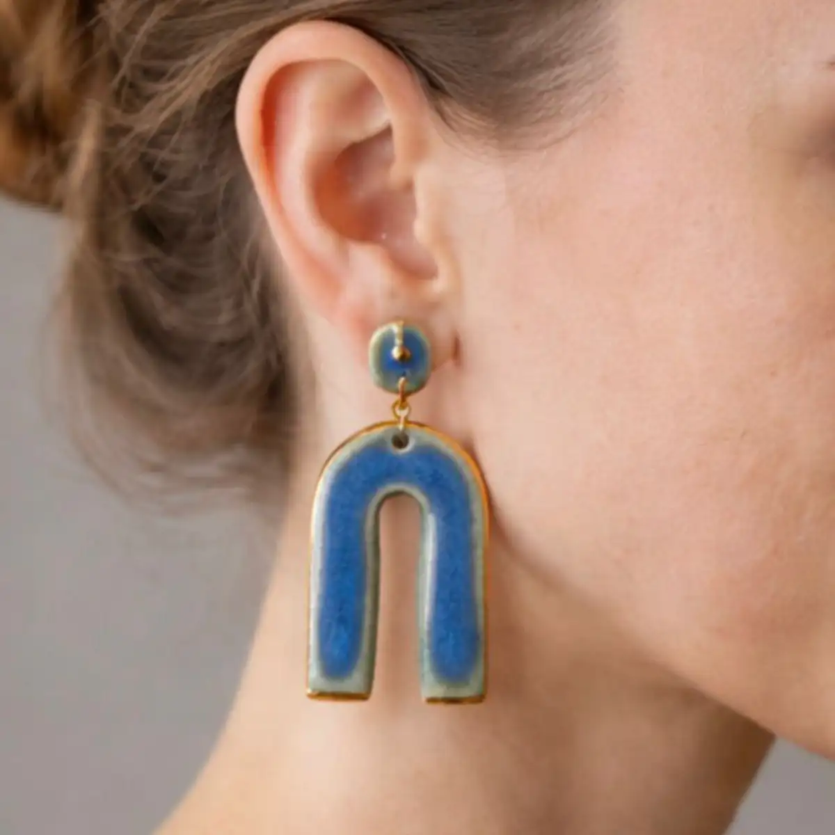 Arc épuré- Céramique Doré à l'Or Fin copie