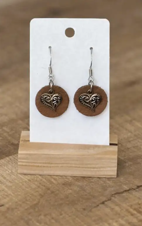 Boucles d'Oreilles - Cœur Nature