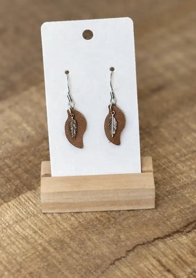 Boucles d'Oreilles - Plume des Bois