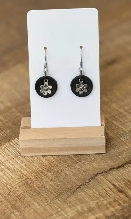 Boucles d'Oreilles - Fleur Nocturne