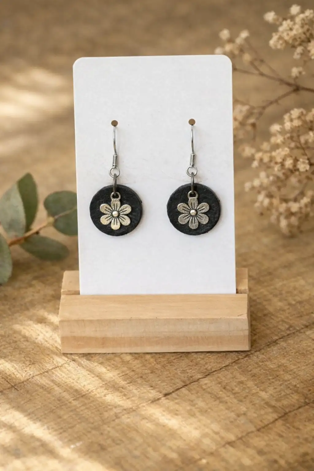 Boucles d'Oreilles - Fleur Nocturne