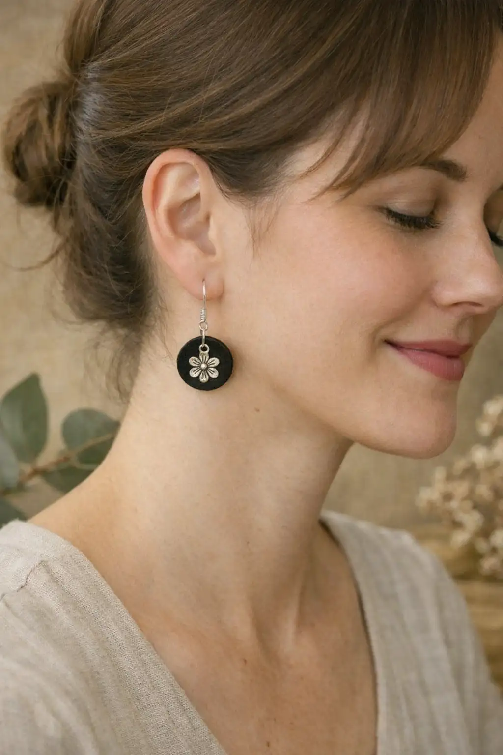 Boucles d'Oreilles - Fleur Nocturne