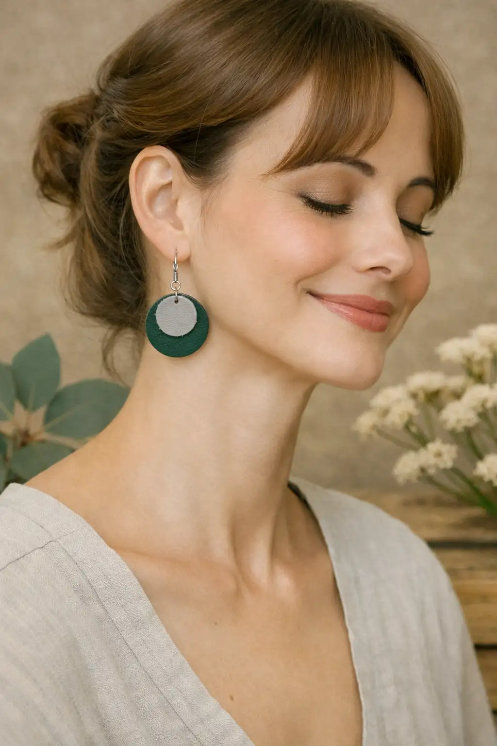 Boucles d'Oreilles - Duo Sauge
