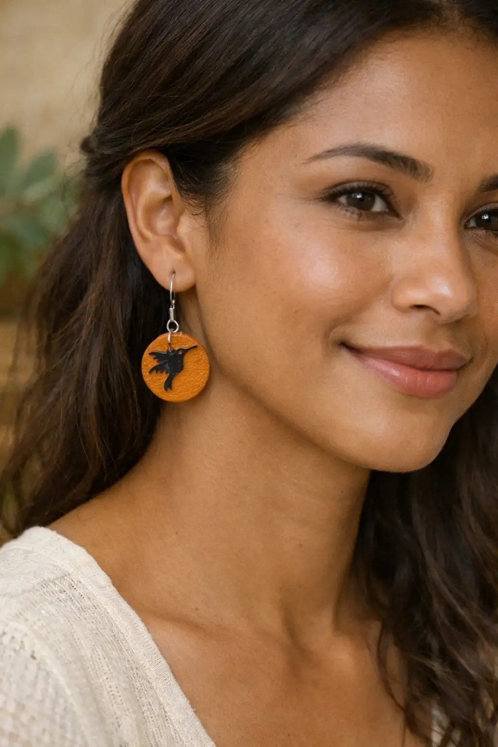 Boucles d'Oreilles - Colibri Doré