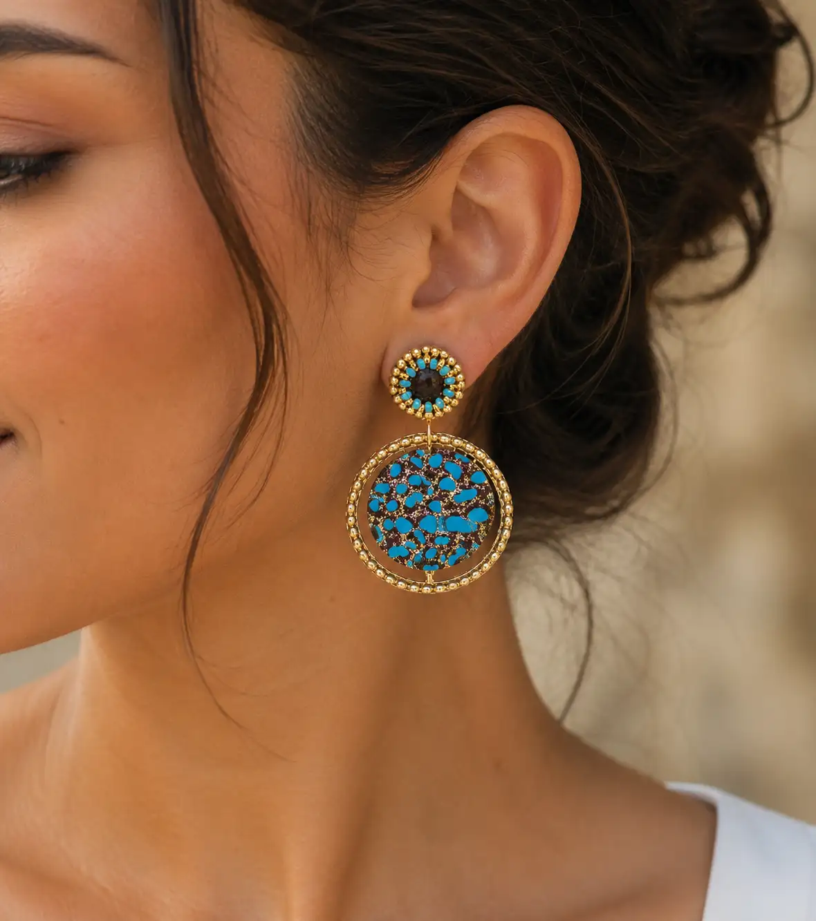 Boucles d'Oreilles - Tiger Eye