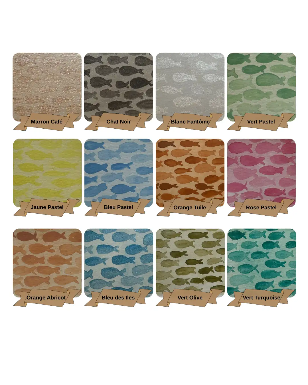 Aquarelles à l'unité