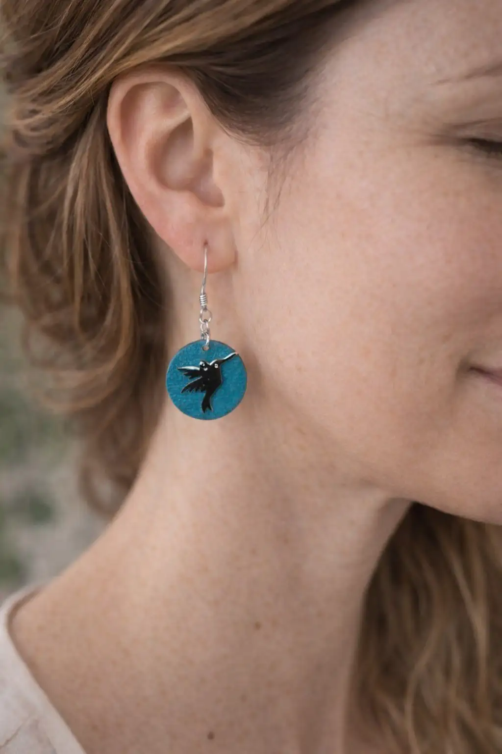 Boucles d'Oreilles - Rondes avec motif