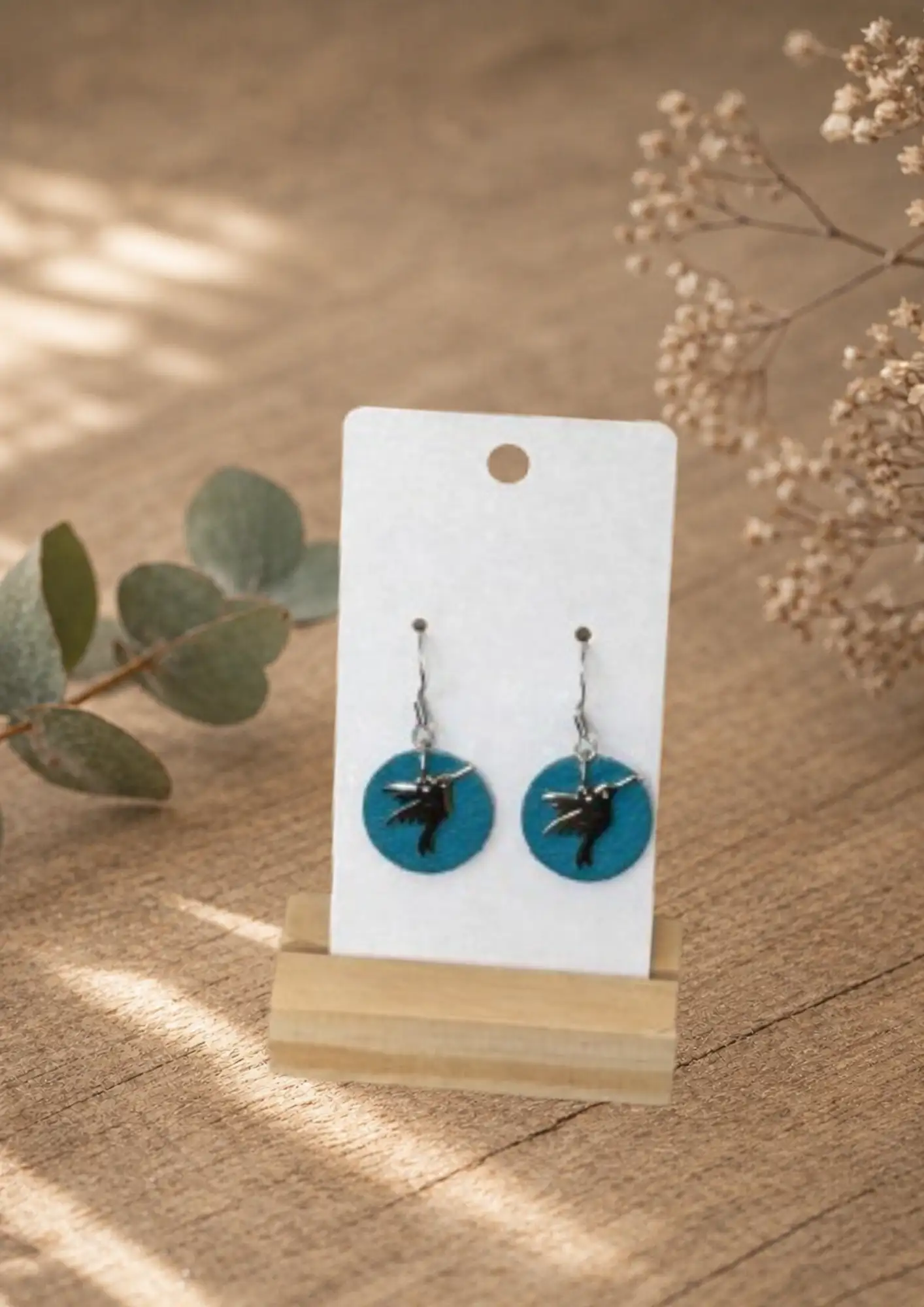 Boucles d'Oreilles - Rondes avec motif