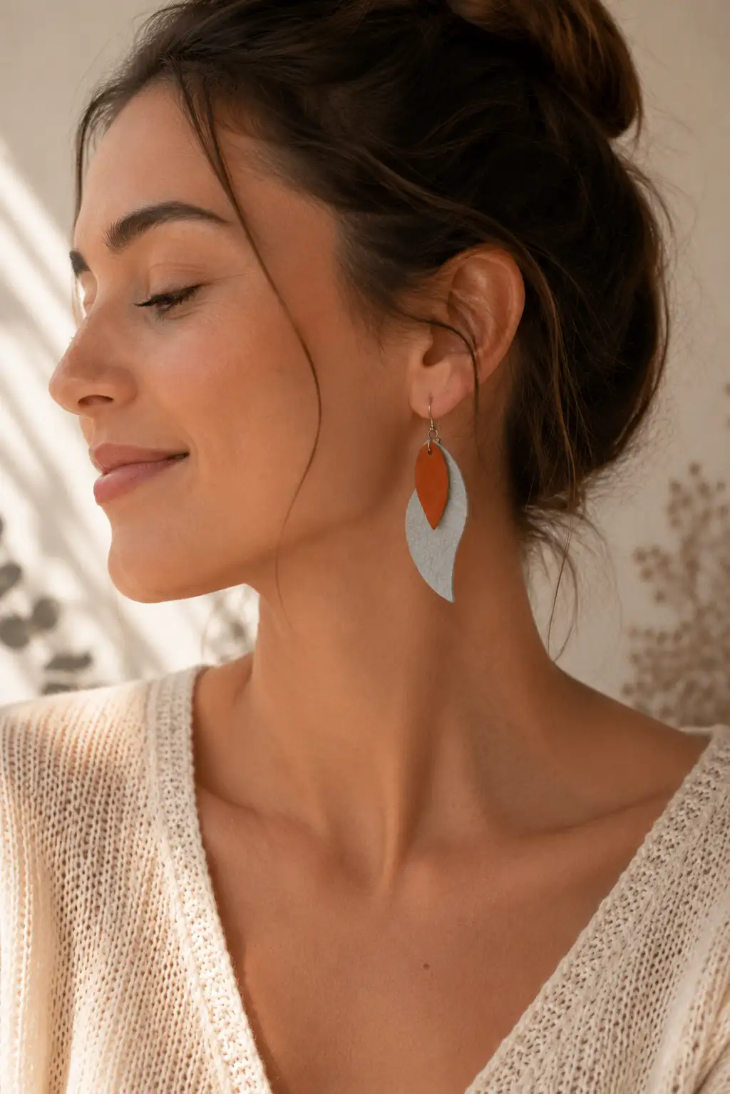 Boucles d'Oreilles - Feuilles