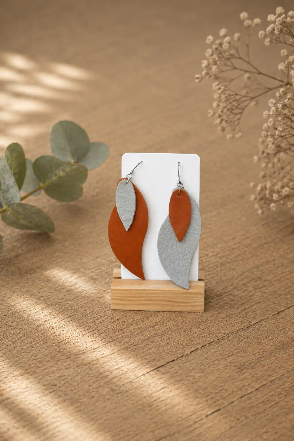Boucles d'Oreilles - Feuilles