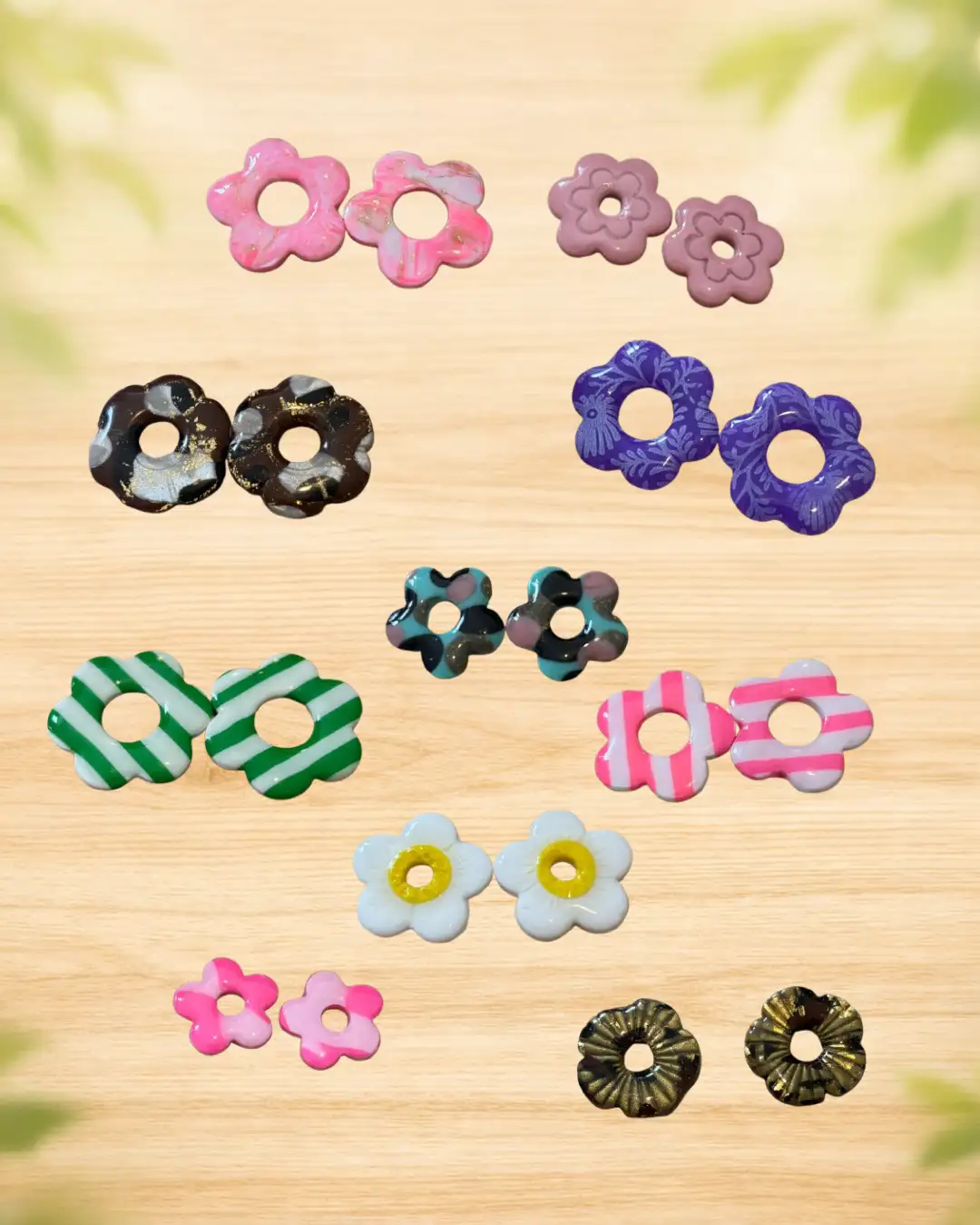 Boucles d'Oreilles Fleurs