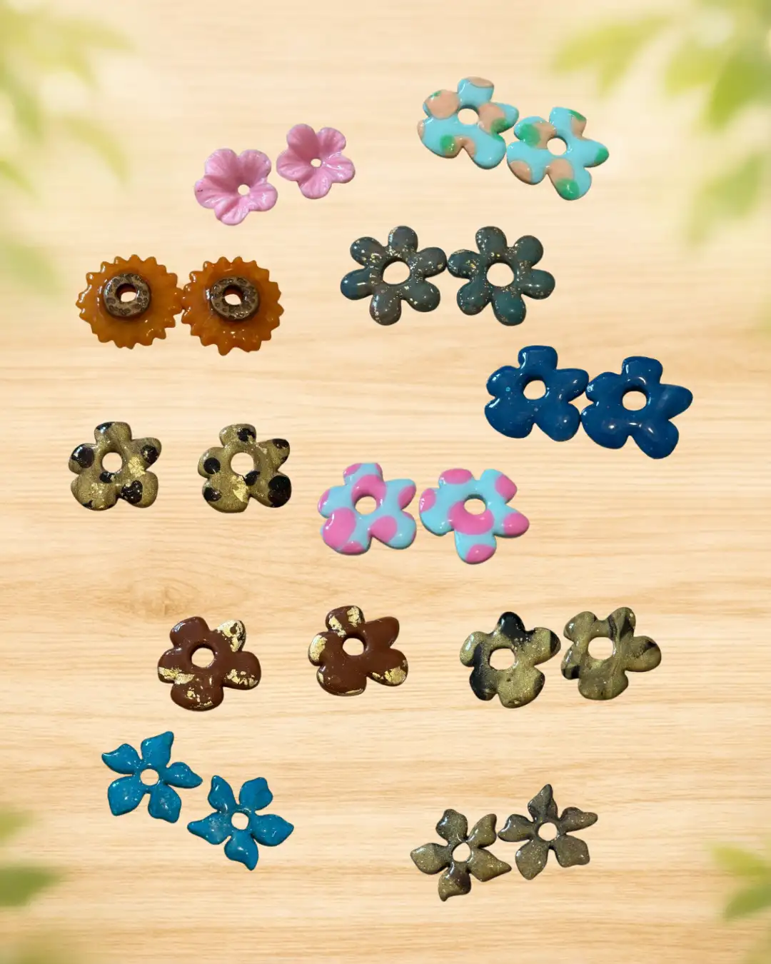 Boucles d'Oreilles Fleurs